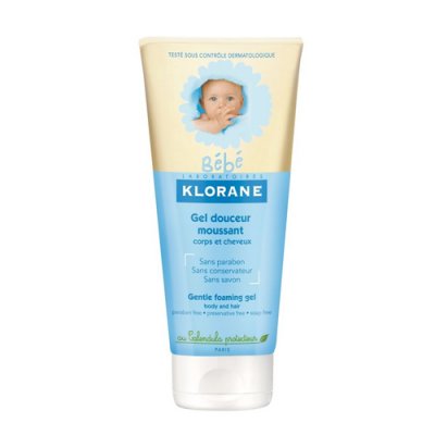 Купить klorane bebe (клоран бебе) гель для волос и тела нежный пенящийся для детей, 200мл в Дзержинске