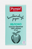 Купить premial (премиал) платочки бумажные трехслойные белые с ароматом зеленого яблока, 10 шт в Дзержинске