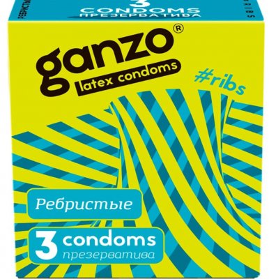 Купить ganzo (ганзо) презервативы рибс 3шт в Дзержинске
