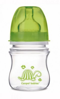 Купить canpol (канпол) бутылочка пластиковая easystart colourful антиколиковая с широким горлом с 3 месяцев, 120 мл в Дзержинске