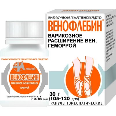 Купить венофлебин, гранулы гомеопатические, 30г в Дзержинске