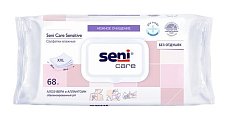 Купить seni care (сени кеа) салфетки влажные сенситив 68шт в Дзержинске