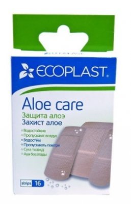 Купить ecoplast aloe care набор полимерных пластырей, 16 шт в Дзержинске