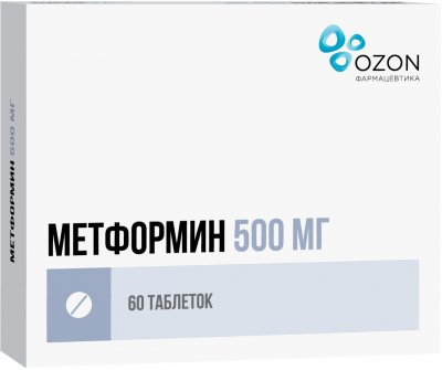 Купить метформин, таблетки 500мг, 60 шт в Дзержинске