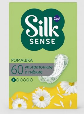 Купить ola! (ола) прокладки ежедневные silk sens light deo стринг-мультиформ ромашка, 60 шт в Дзержинске