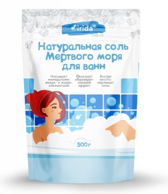 Купить мирида (mirida), соль для ванн мертвого моря натуральная, 500г в Дзержинске