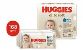 Купить huggies (хаггис) салфетки влажные elitesoft 56 шт, в комплекте 3 упаковки в Дзержинске