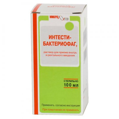 Купить интести-бактериофаг, раствор для приема внутрь и ректального введения, флакон 100мл в Дзержинске