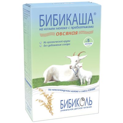 Купить бибиколь каша на козьем молоке овсяная с 5 месяцев, 200г в Дзержинске