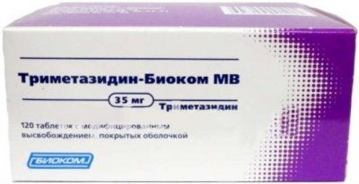 Купить триметазидин-биоком мв, таблетки с модифицированным высвобождением, покрытые оболочкой 35мг, 120 шт в Дзержинске