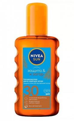 Купить nivea (нивея) sun масло-спрей солнцезащитное для загара, 200мл spf30 в Дзержинске