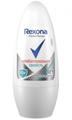 Купить rexona (рексона) дезодорант-ролик антибактериальная свежесть, 50мл в Дзержинске