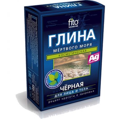 Купить фитокосметик глина мертвого моря сухая черная, 100г в Дзержинске