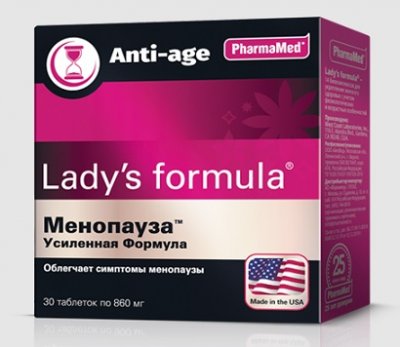 Купить lady's formula (леди-с формула) менопауза усиленная формула, таблетки, 30 шт бад в Дзержинске