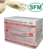 Перчатки SFM хирургические латексные стерильные неопудрен текстурир размер 6,5 натуральные, 50 пар