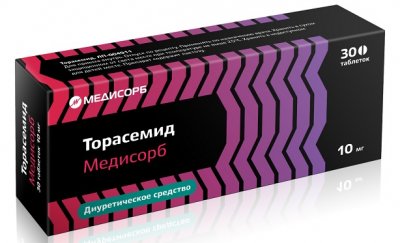 Купить торасемид-медисорб, таблетки 10мг 30 шт в Дзержинске