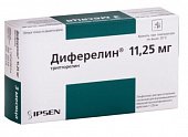 Купить диферелин, лиофилизат для приготовления суспензии для в/мышечного и п/кожного введения пролонг действия 11,25мг, флакон в Дзержинске