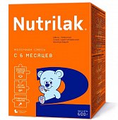 Купить нутрилак 2 (nutrilak 2) молочная смесь с 0 до 6 месяцев, 600г в Дзержинске