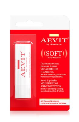 Купить librederm aevit (либридерм) помада гигиеническая для губ увлажняющая защита, 4г в Дзержинске