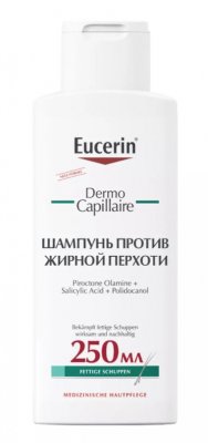 Купить eucerin dermo capillaire (эуцерин) шампунь-гель против перхоти 250 мл в Дзержинске
