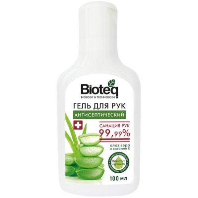 Купить bioteq (биотек) гель для рук антисептический с экстрактом алоэ вера и витамином е, 170 мл в Дзержинске