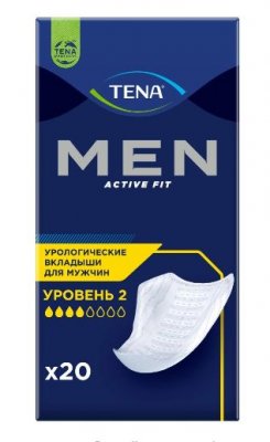 Купить tena (тена) прокладки, men уровень 2, 20 шт в Дзержинске