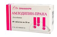 Купить амлодипин-прана, таблетки 10мг 60 шт в Дзержинске