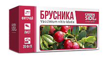 Купить фиточай брусники листья грин сайд, фильтр-пакеты 1,5г, 20 шт бад в Дзержинске