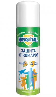 Купить mosquitall (москитолл) универсальная защита аэрозоль от комаров 150 мл в Дзержинске