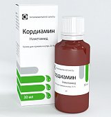 Купить кордиамин, капли для приема внутрь 250мг/мл, флакон 30мл в Дзержинске