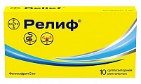 Купить релиф, суппозитории ректальные 5мг, 10 шт в Дзержинске