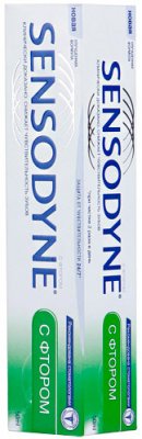 Купить сенсодин (sensodyne) зубная паста фтор, 50мл (глаксосмиткляйн, соединенное королевство великобритании и северной ирландии) в Дзержинске