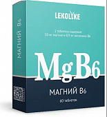 Купить lekolike (леколайк) магний b6, таблетки 60шт бад в Дзержинске
