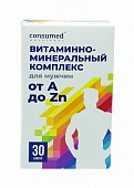 Купить витаминно-минеральный комплекс для мужчин от а до zn консумед (consumed), капсулы 580мг, 30 шт бад в Дзержинске