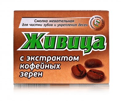 Купить живица смолка жевательная из смолы лиственницы с экстрактом кофейных зерен, 5 шт в Дзержинске