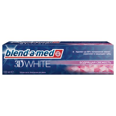 Купить blend-a-med (бленд-а-мед) зубная паста 3д вайт бодрящая свежесть, 100мл в Дзержинске