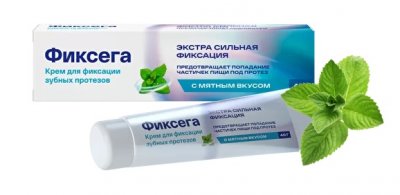 Купить фиксега крем для фиксации зубных протезов мятный, 40мл в Дзержинске
