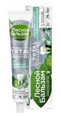 Купить лесной бальзам зубная паста тотал комплекс двойная мята на отваре трав, 75 мл в Дзержинске