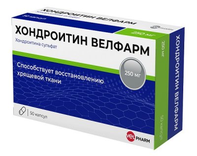 Купить хондроитин-велфарм, капсулы 250мг, 50шт(велфарм ооо, россия) в Дзержинске