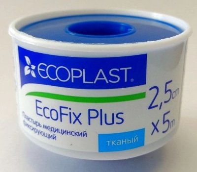 Купить ecoplast ecoplast медицинский фиксирующий тканый 2,5см х 5м в Дзержинске