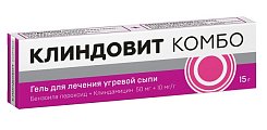 Купить клиндовит комбо, гель для наружного применения 50мг+10мг/г 15г в Дзержинске