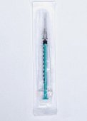 Купить шприц 1мл инсулиновый 100ин/ед (трехкомпонентный) стерильный с иглой луер 0,4х12мм премиум, 100 шт в Дзержинске