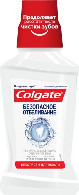 Купить колгейт (colgate) ополаскиватель для полости рта безопасное отбеливание, 250 мл в Дзержинске