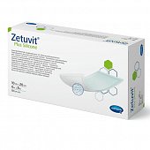 Купить silicone plus zetuvit (цетувит) повязка суперабсорбирующая с контактным слоем из силикона 10см х20см, 10 шт в Дзержинске