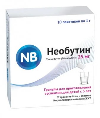 Купить необутин, гранулы для приготовления суспензии для приема внутрь 25мг, 10 шт в Дзержинске