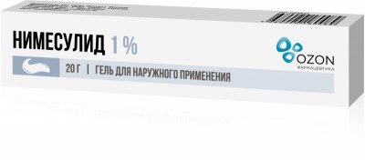 Купить нимесулид, гель для наружного применения 1%, 20г в Дзержинске