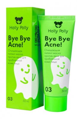 Купить holly polly (холли полли) bye bye acne! пилинг-маска очищающая против акне для проблемной кожи лица, 50мл в Дзержинске