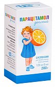 Купить парацетамол детский, суспензия для приема внутрь, апельсиновая 120мг/5мл, 200г в Дзержинске