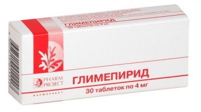 Купить глимепирид, таблетки 4мг, 30 шт в Дзержинске