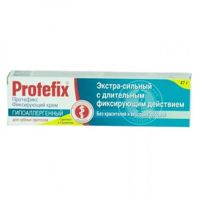 Купить протефикс (protefix) крем для фиксации зубных протезов гипоаллергенный 40мл в Дзержинске